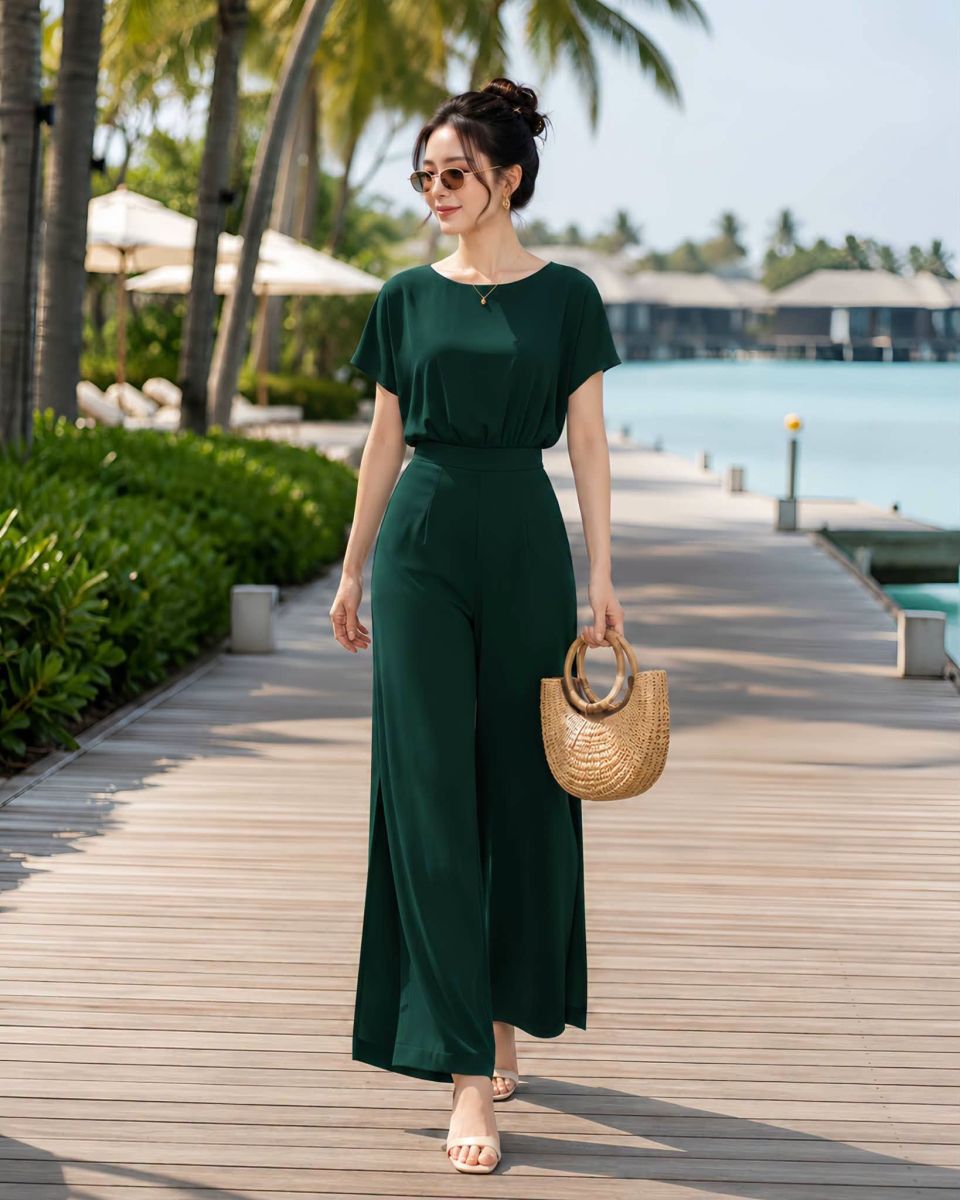 Jumpsuit J214 Xanh