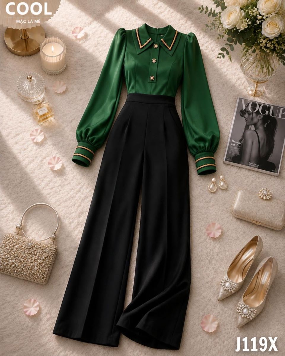 Jumpsuit J119 Xanh